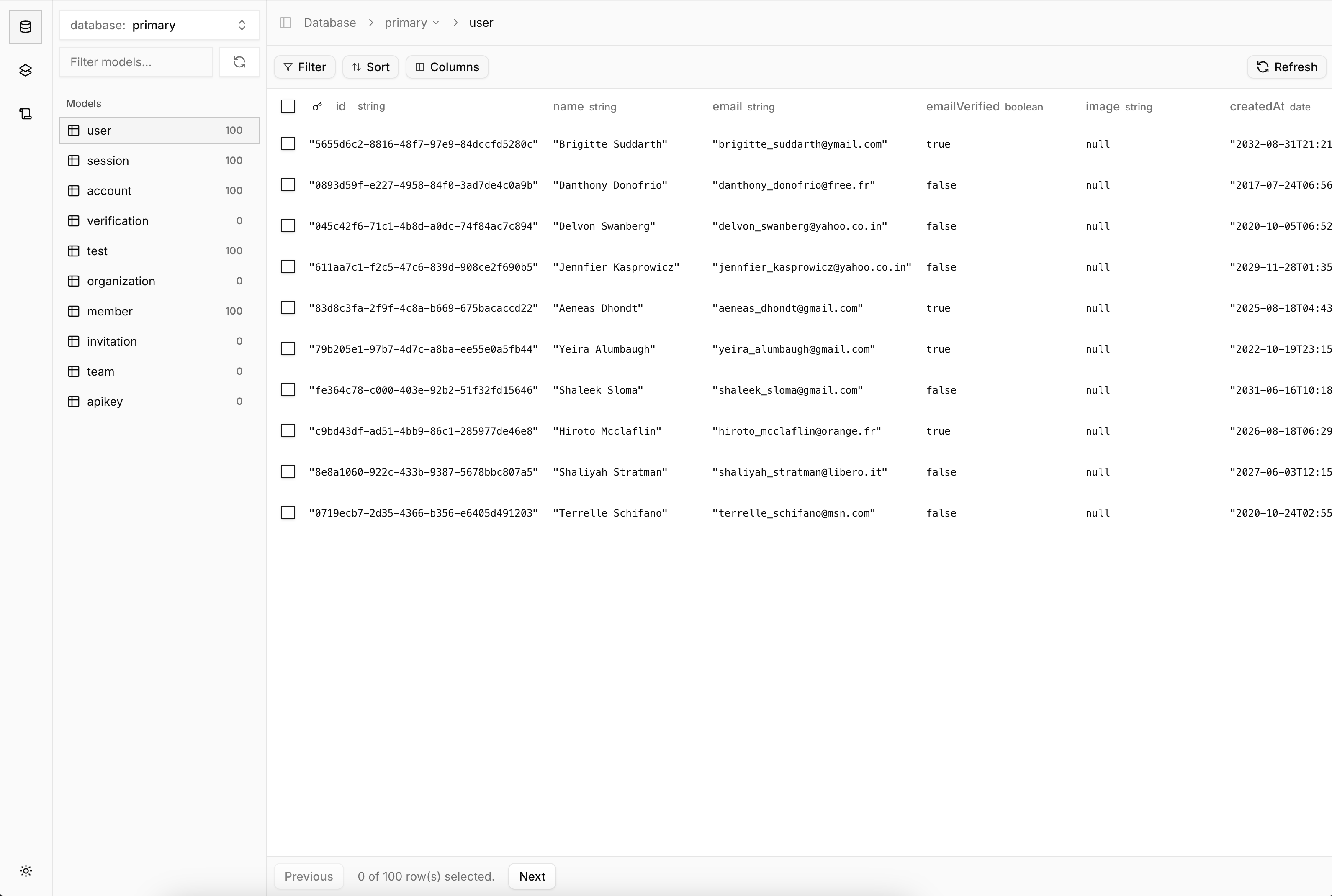 Database Explorer