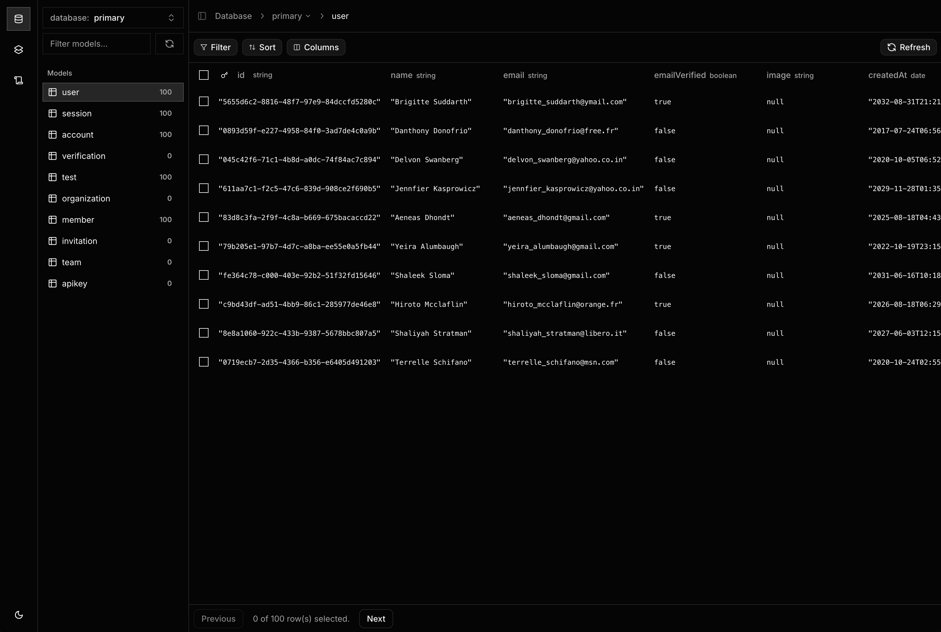 Database Explorer